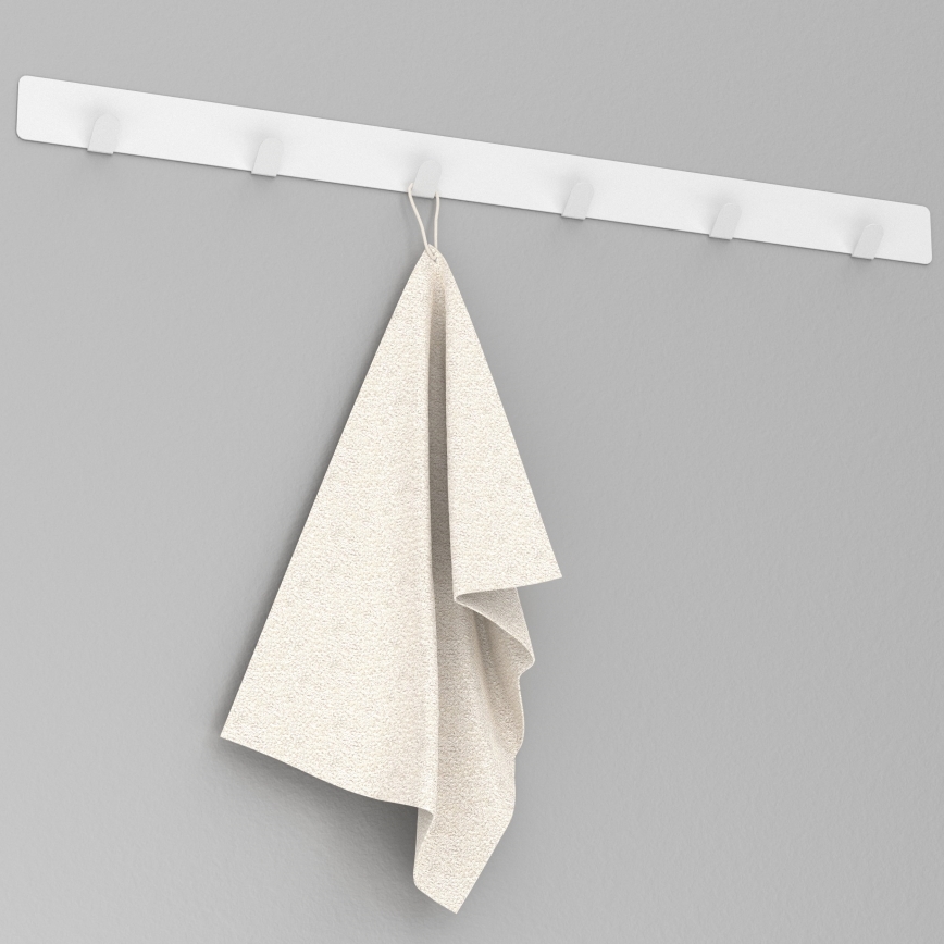 Handdukshängare för vägg 60 cm vit