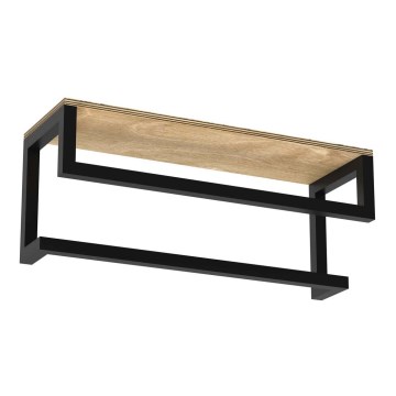 Handdukshängare för vägg med en policí 14x40 cm svart