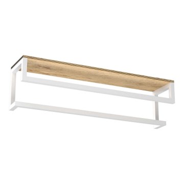 Handdukshängare för vägg med en policí 14x60 cm vit