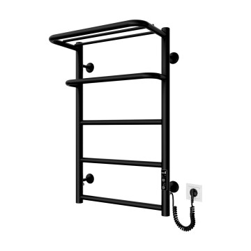 Handdukstork för badrum HOTEL 75W/230V 66x42 cm rostfritt stål/svart, höger