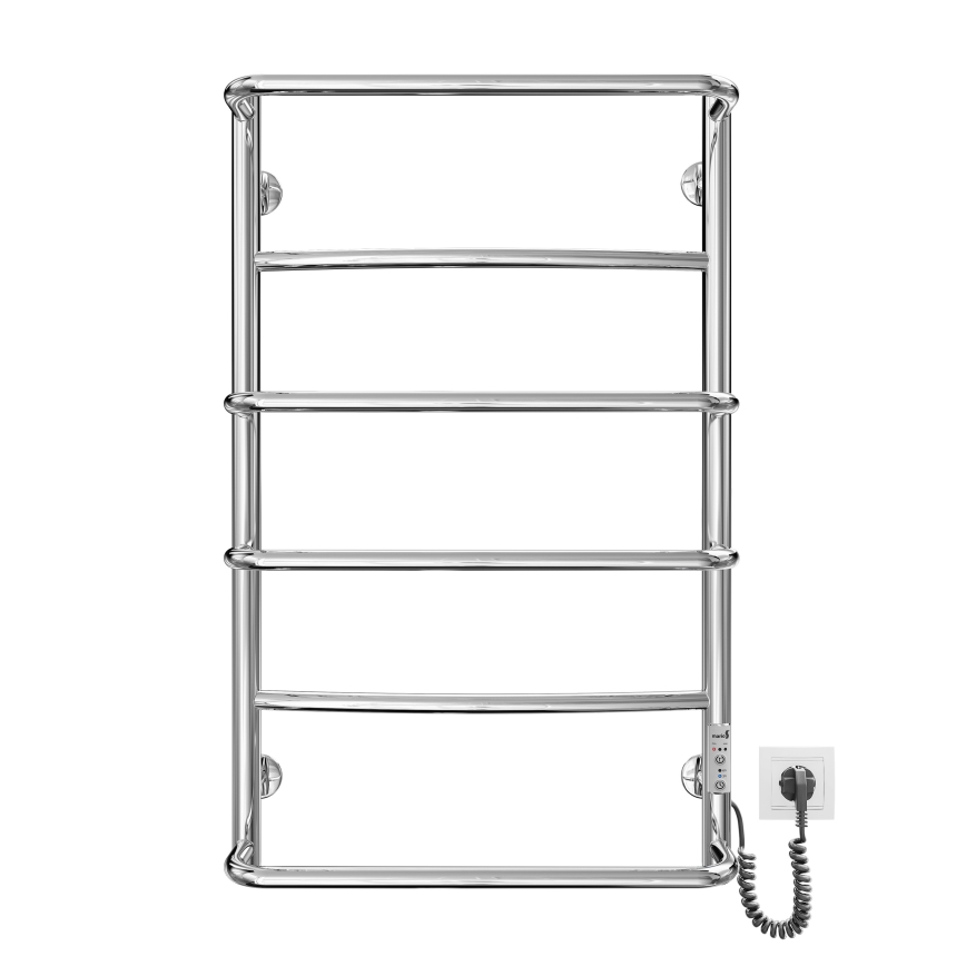 Handdukstork för badrum LUX 105W/230V 81x52 cm rostfritt stål/polerad krom högerutförande