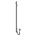Handdukstork RAY 25W/230V 110x30 cm IP44 rostfritt stål/antracit