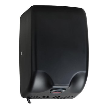 Handtork i rostfritt stål/svart, 17,3x25,5 cm