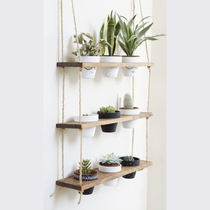 Hängande hylla för blomkrukor 60 cm gran