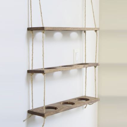 Hängande hylla för blomkrukor 60 cm gran