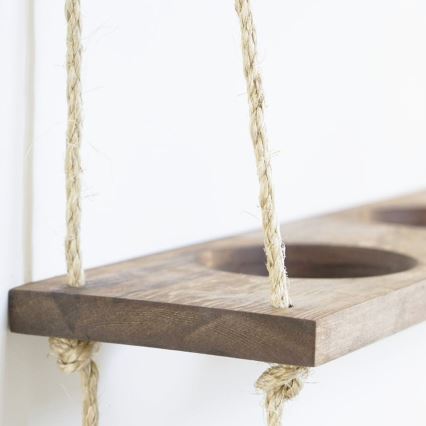 Hängande hylla för blomkrukor 60 cm gran