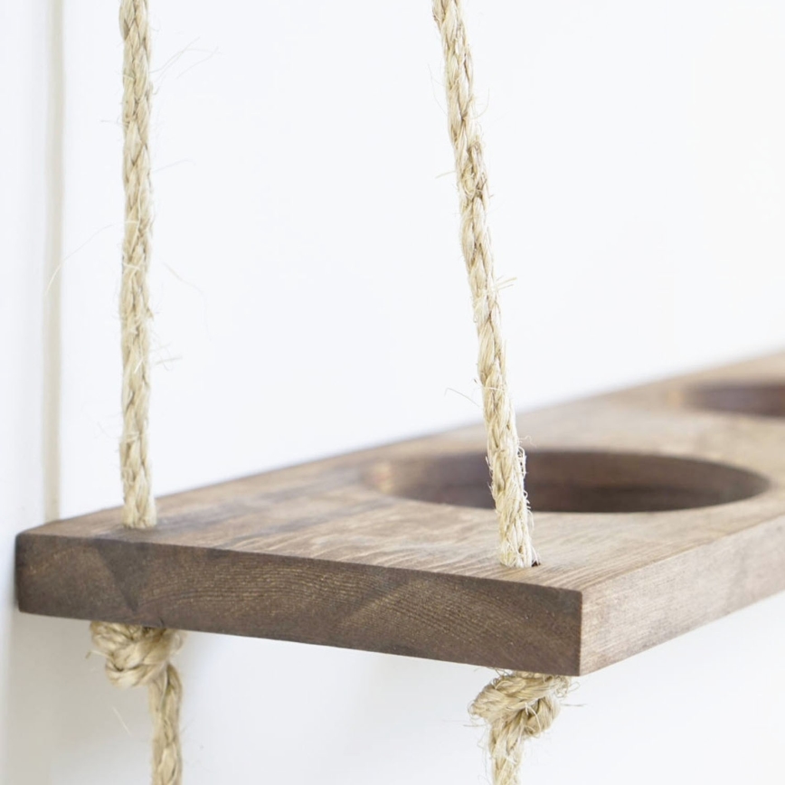 Hängande hylla för blomkrukor 60 cm gran