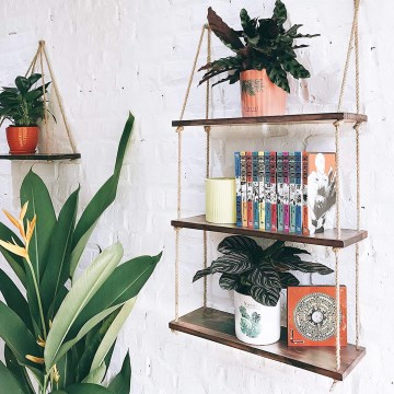 Hängande hylla120x60 cm gran