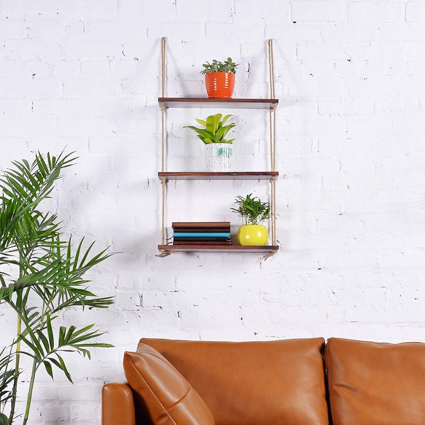 Hängande hylla120x60 cm gran