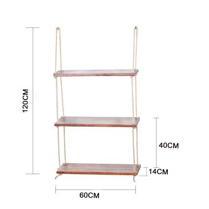 Hängande hylla120x60 cm gran