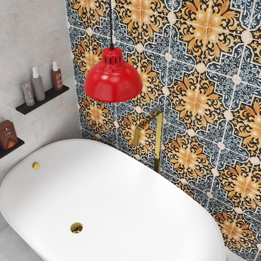 Hängande lampa ALTAR 1xE27/60W röd