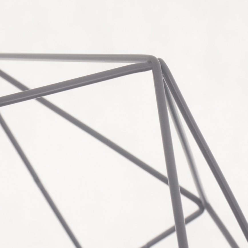 Hängande lampa BASKET 1xE27/60W/230V grå