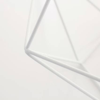 Hängande lampa BASKET 1xE27/60W/230V vit