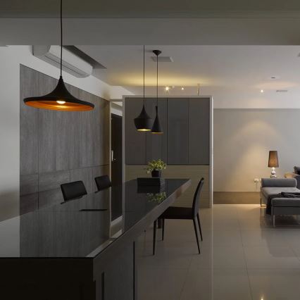 Hängande lampa MODERN E27/60W svart