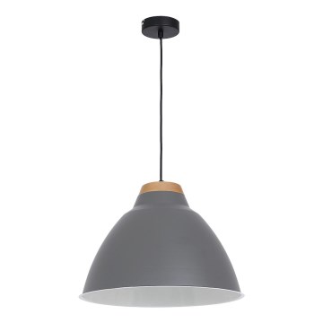 Hängande lampa SKAL 1xE27/60W grå