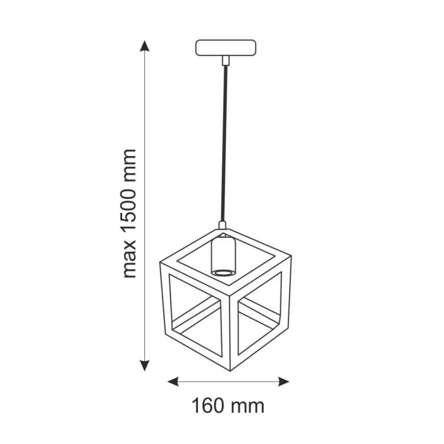 Hängande lampa SWEDEN 1xE27/20W/230V