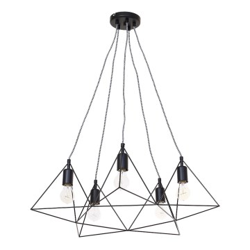 Hängande lampa TREKANT 5xE27/60W