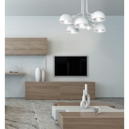 Hängande Ljuskrona DEVIN 6xE27/60W/230V