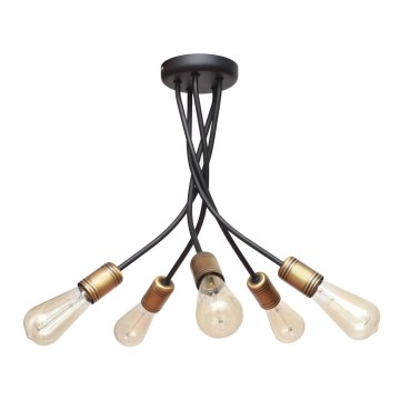 Hängande Ljuskrona HARVARD 5xE27/15W/230V