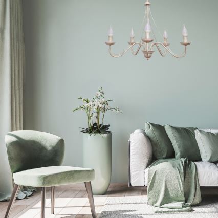 Hängande Ljuskrona MALBO III 5xE14/10W/230V