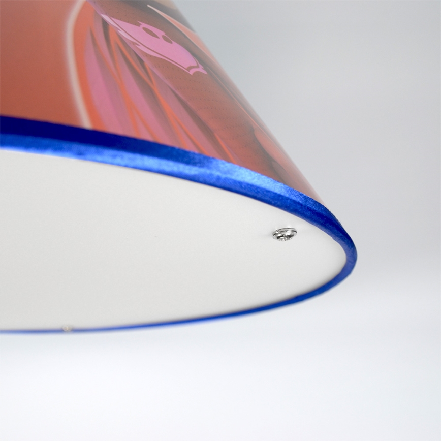 Hängande ljuskrona med textilsladd för barn PJ MASK 1xE27/40W/230V