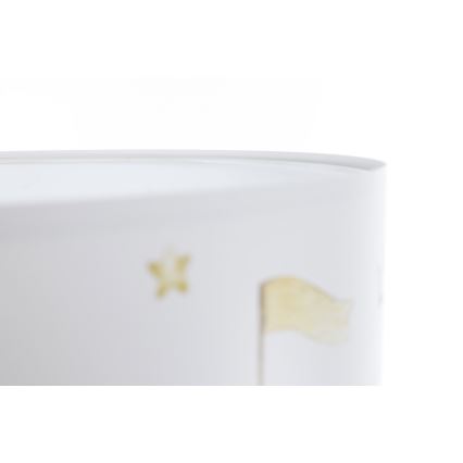 Hängande ljuskrona med textilsladd för barn SWEET DREAMS 1xE27/60W/230V diameter 30 cm