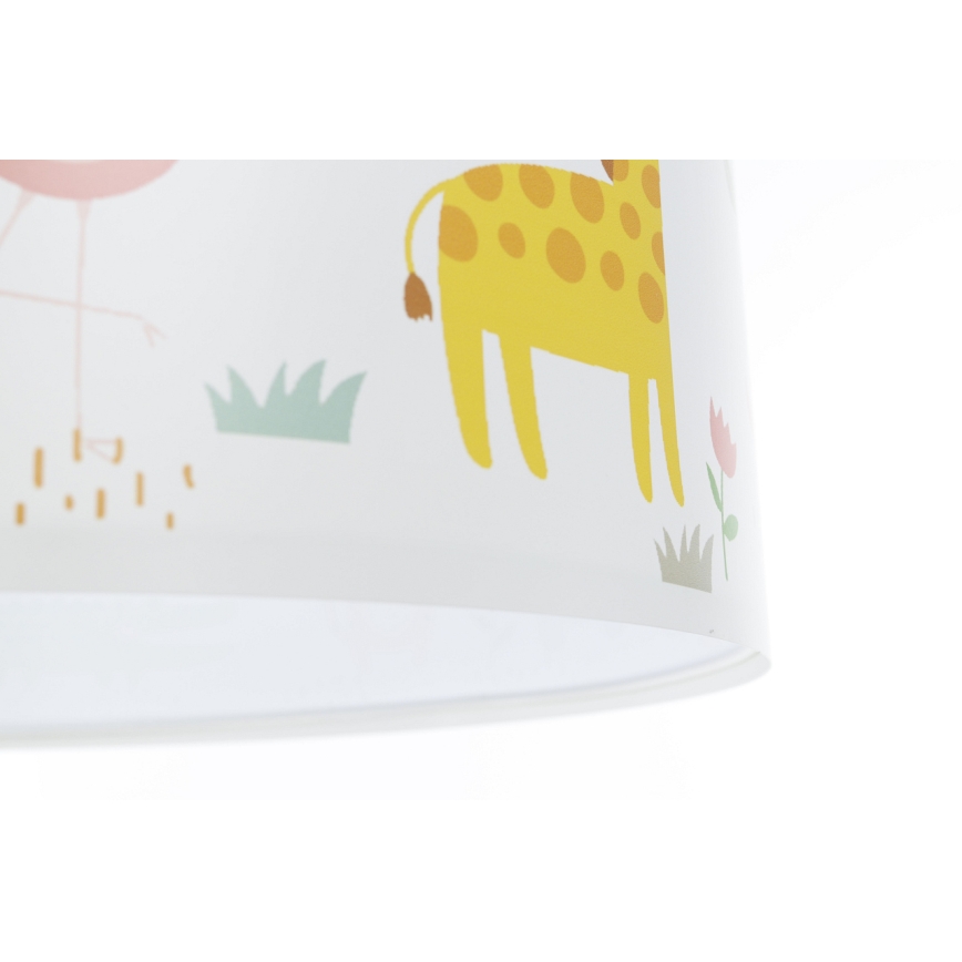 Hängande ljuskrona med textilsladd för barn SWEET DREAMS 1xE27/60W/230V diameter 30 cm