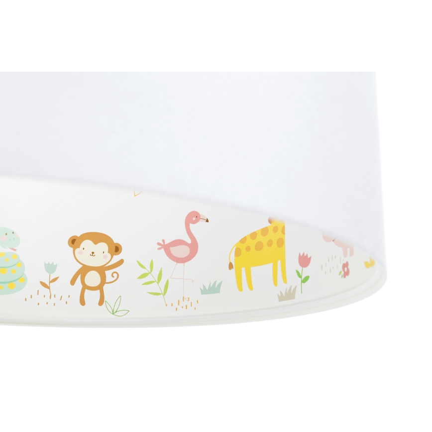 Hängande ljuskrona med textilsladd för barn SWEET DREAMS 1xE27/60W/230V diameter 30 cm