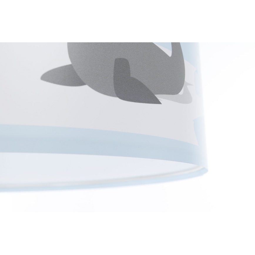 Hängande ljuskrona med textilsladd för barn SWEET DREAMS 1xE27/60W/230V diameter 30 cm