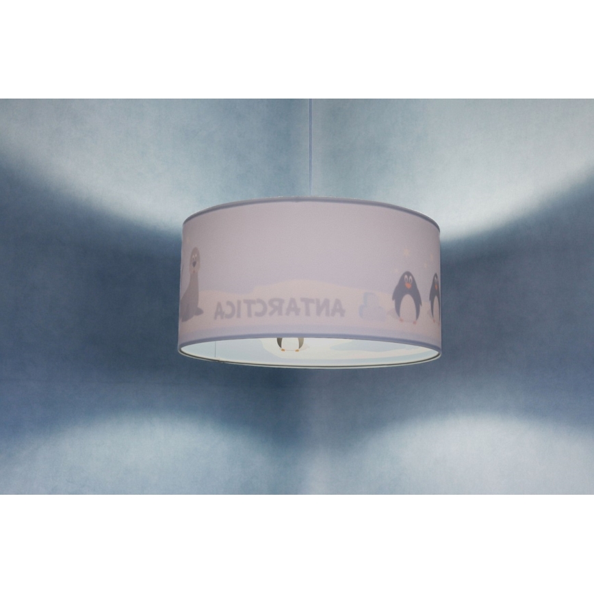 Hängande ljuskrona med textilsladd för barn SWEET DREAMS 1xE27/60W/230V diameter 30 cm