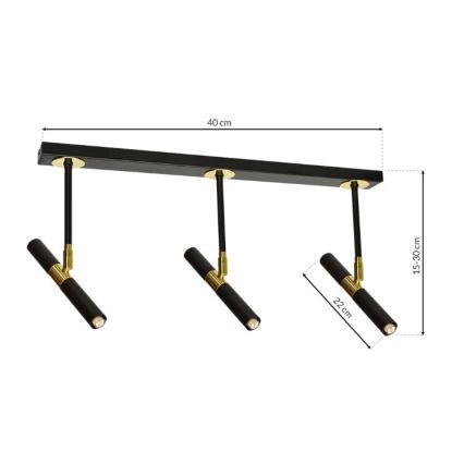 Hängande Ljuskrona MONZA 5xG9/7W/230V