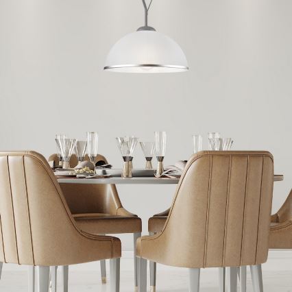 Hängande Ljuskrona RETRO 1xE27/60W/230V silver