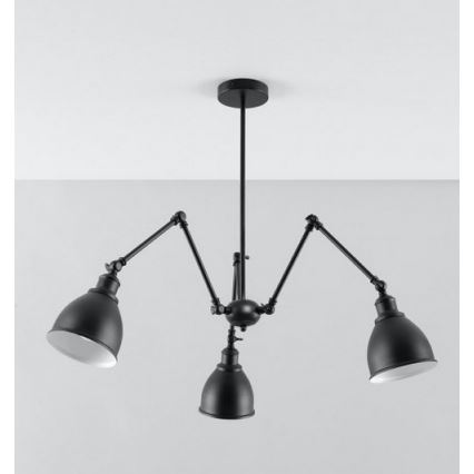 Hängande Ljuskrona stjärnaK Lampskärm 3xE27/60W/230V