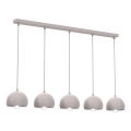 Hängande taklampa med kabel SOOL 5xE27/15W/230V krämvit