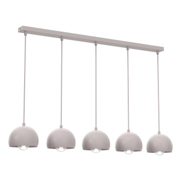 Hängande taklampa med kabel SOOL 5xE27/15W/230V krämvit