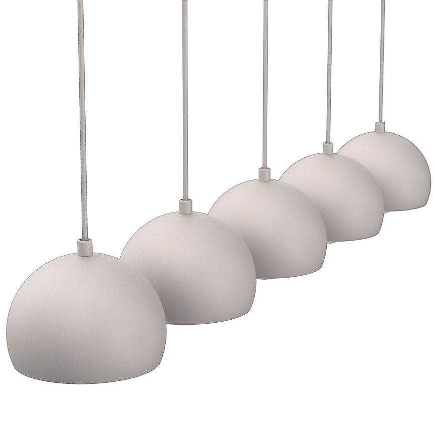 Hängande taklampa med kabel SOOL 5xE27/15W/230V krämvit