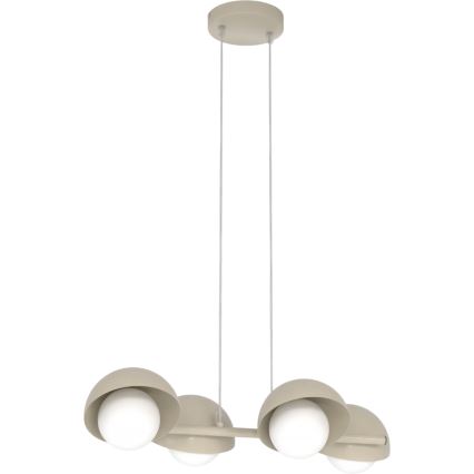 Hänglampa BOOM på kabel 4xG9/8W/230V beige