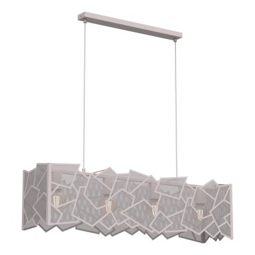 Hänglampa CAMO med kabelupphängning 4xE27/15W/230V beige