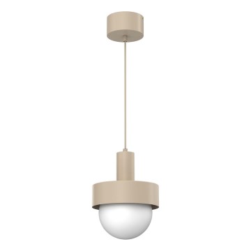 Hänglampa CANAN med sladd 1xE27/15W/230V Ø 20 cm beige