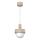 Hänglampa CANAN med sladd 1xE27/15W/230V Ø 20 cm beige