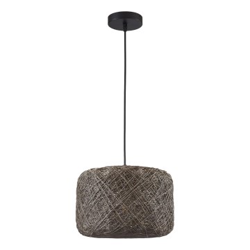Hänglampa CLEA med sladd 1xE27/20W/230V, Ø 30 cm, antracitgrå