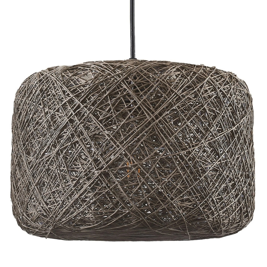 Hänglampa CLEA med sladd 1xE27/20W/230V, Ø 30 cm, antracitgrå