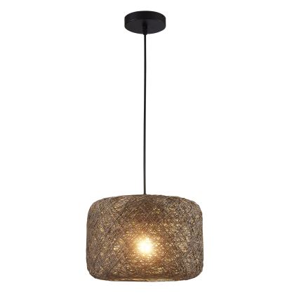 Hänglampa CLEA med sladd 1xE27/20W/230V, Ø 30 cm, antracitgrå