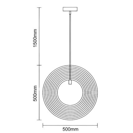 Hänglampa i trä med sladd 1xE27/60W/230V Ø 50 cm massiv/fanér/gummiträ