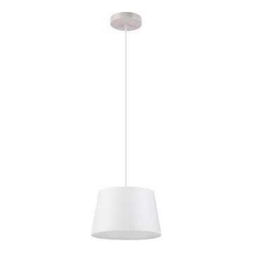 Hänglampa med kabel AIDA 1xE27/60W/230V Ø25 cm ek/vit