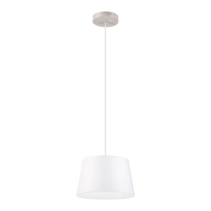 Hänglampa med kabel AIDA 1xE27/60W/230V Ø25 cm ek/vit