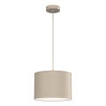 Hänglampa med kabel ARDEN 1xE27/15W/230V Ø 25 cm beige