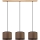 Hänglampa med kabel BENITA 3xE27/40W/230V brun/ek