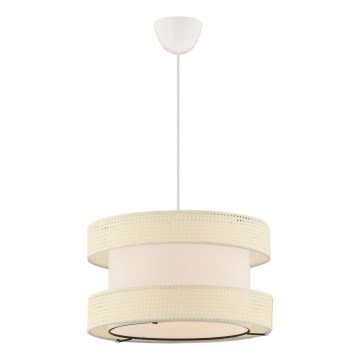 Hänglampa med kabel HALO 1xE27/60W/230V krämfärgad