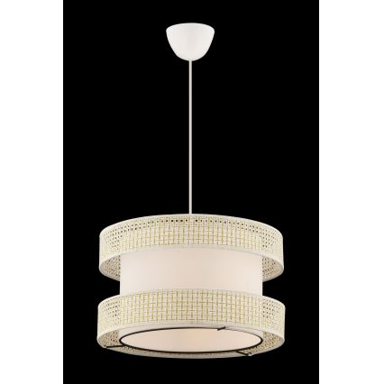 Hänglampa med kabel HALO 1xE27/60W/230V krämvit